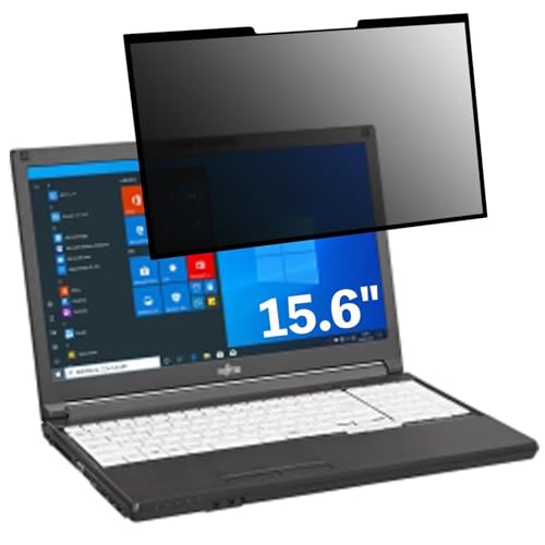 富士通 LIFEBOOK A5510/EX 15.6インチ 16:9 対応 粘着 着脱式 覗き見防止フィルム プライバシーフィルター ブルーライトカット 反射防止 パソコン PC モニター 液晶保護 保護シート