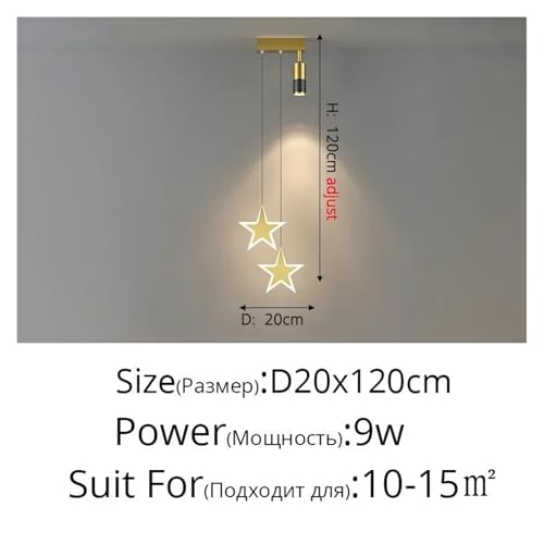 Eclairage d'intérieur for chambre à coucher, lustre LED réglable