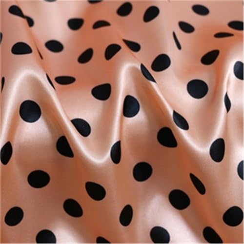 Tissu à pois satin charmeuse anti-frottement pour doublure douce de manteau et écharpe
