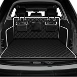MospdyGear 180 * 103CM Secure Non-Slip Car Boot Protector, Black Oxford Fabric Dog Car Boot Liner with High Edges, Universal Fit for Estates, SUVs, and Trucks