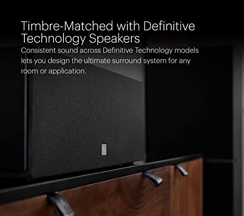 Definitive Technology Dymension DM10 Center Channel Speaker, (2) 5.25" Midrange Woofer, 1" Tweeter, 9" Passive Bass Radiator, for Dymension Series Home Speakers, Immersive Home Theater Audio, Black by Definitive Technology - Image 4