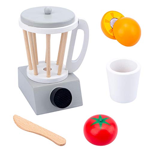 Holz Toaster, Kaffeemaschine, Mixer,Entsafter Für Kinderküche Mit Zubehör, Geschenk Für Kinder Über1-3 Jahre