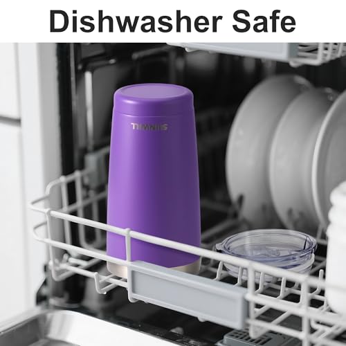 Image of SUNWILL Travel Coffee Tumbler 20 oz, Insulated Mug with Lid, Stainless Steel Cup for Hot and Cold Drinks, Powder Coated Purple