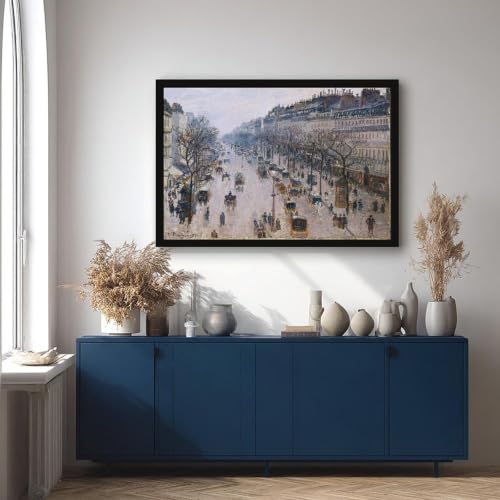 Impression sur toile Boulevard Montmartre Pissaro deco murale