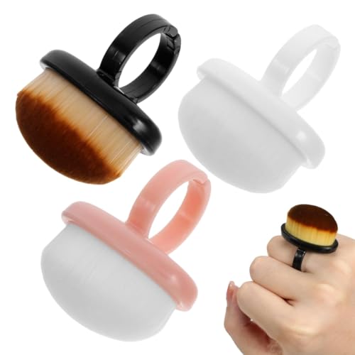 NHQZ 3 pièces Brosse à ongles - outil de manucure pour enlever la poussière, Salon Manucure Outils nettoyage manuel Nail Art À Poussière Pour