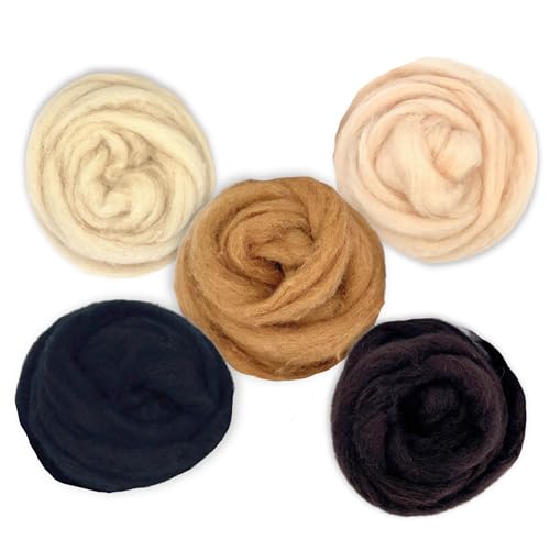 Corriedale Carded Sliver Wool Roving Variety Bundle | Best