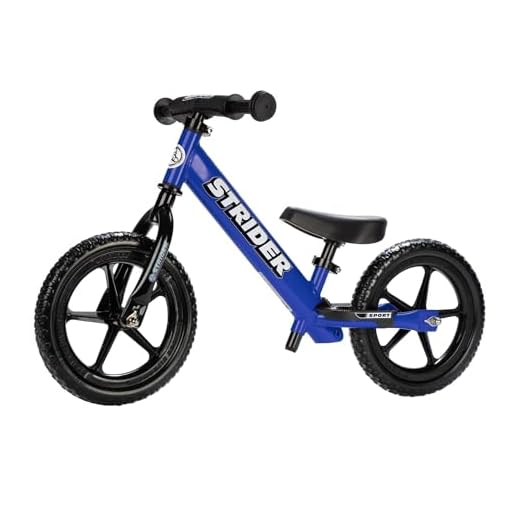 Strider - 12 Sport Balance Bike, Ages 18 Months to 5 Years, Blue