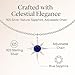 GemInspire 925 Silver North Star Pendant, Blue Sapphire Necklace, Celestial Jewelry, September Birthstone Jewelry, 16 + 2 Inch Adjustable Chain, Gift for Her