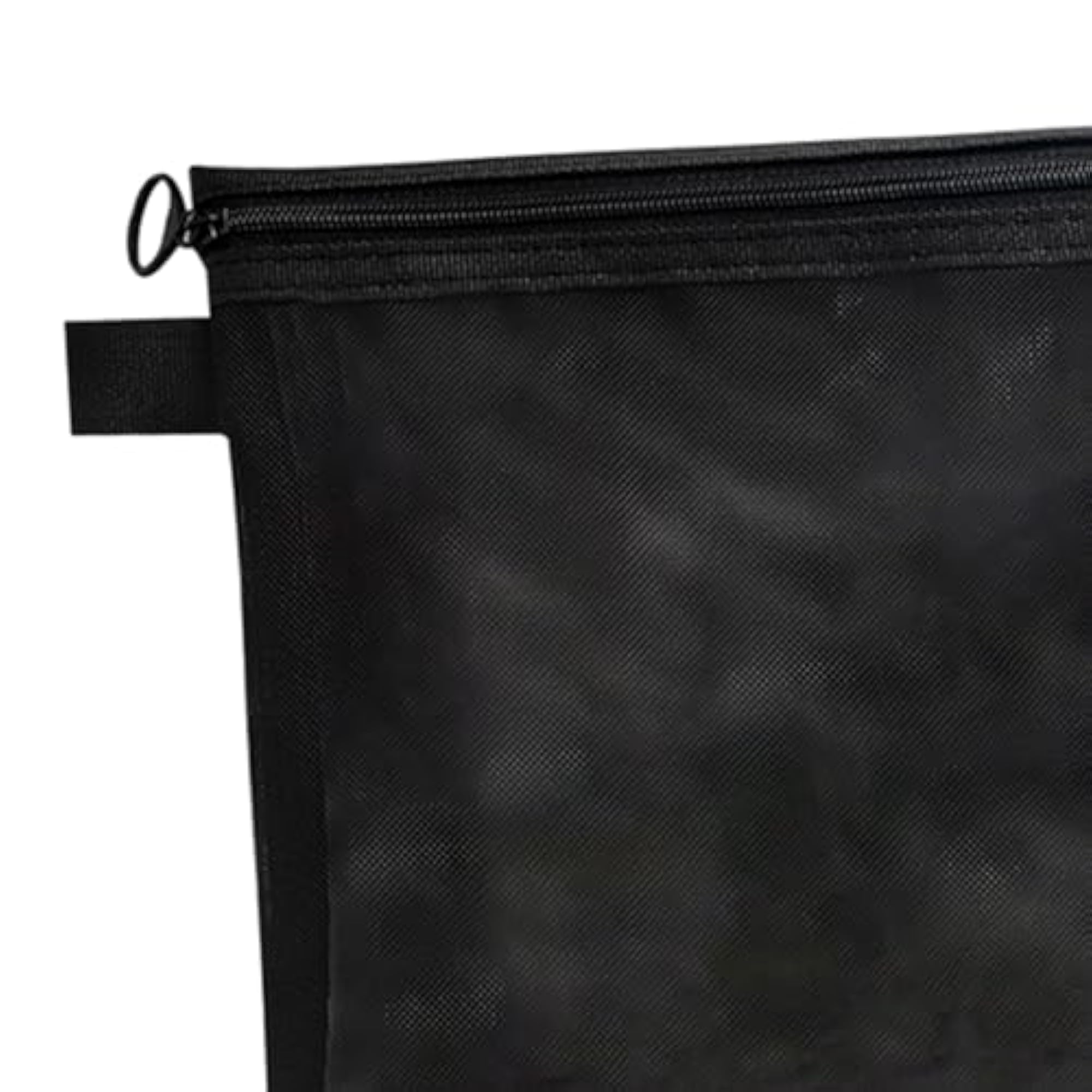 Portable Mesh Travel Bag Cosmetic Pouch, Black