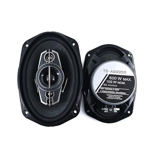 Tassety Altavoz coaxial de alta fidelidad de rango completo de 1000 W, 12 V, 5 vías, instalación sin pérdidas, 6 x 9 pulgadas, 2 unidades