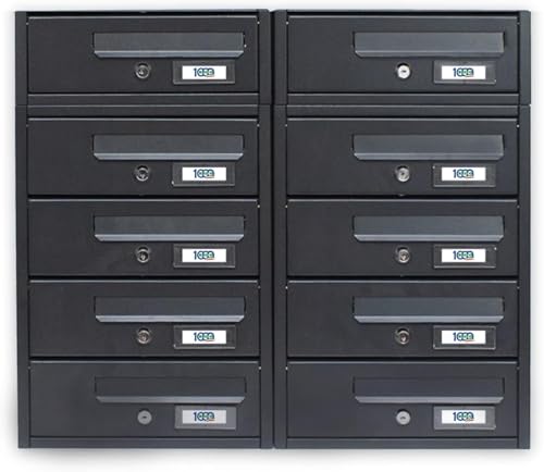 MILLE Cassetta postale condominiale 10 posto cm 60x17x54 H h-Modello Modular-Condominium Mailbox 10 places cm 60x17x54 H-Modular Model