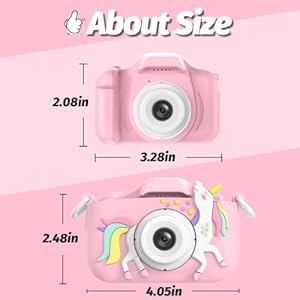 Alternative view of Goopow Kids Camera Toys for 3-8 Year Old Girls Boys,Children Digital Video Camcorder Camera with Cartoon Soft Cover, Best Chritmas Birthday Festival Gift for Kids - 32G SD Card Included
