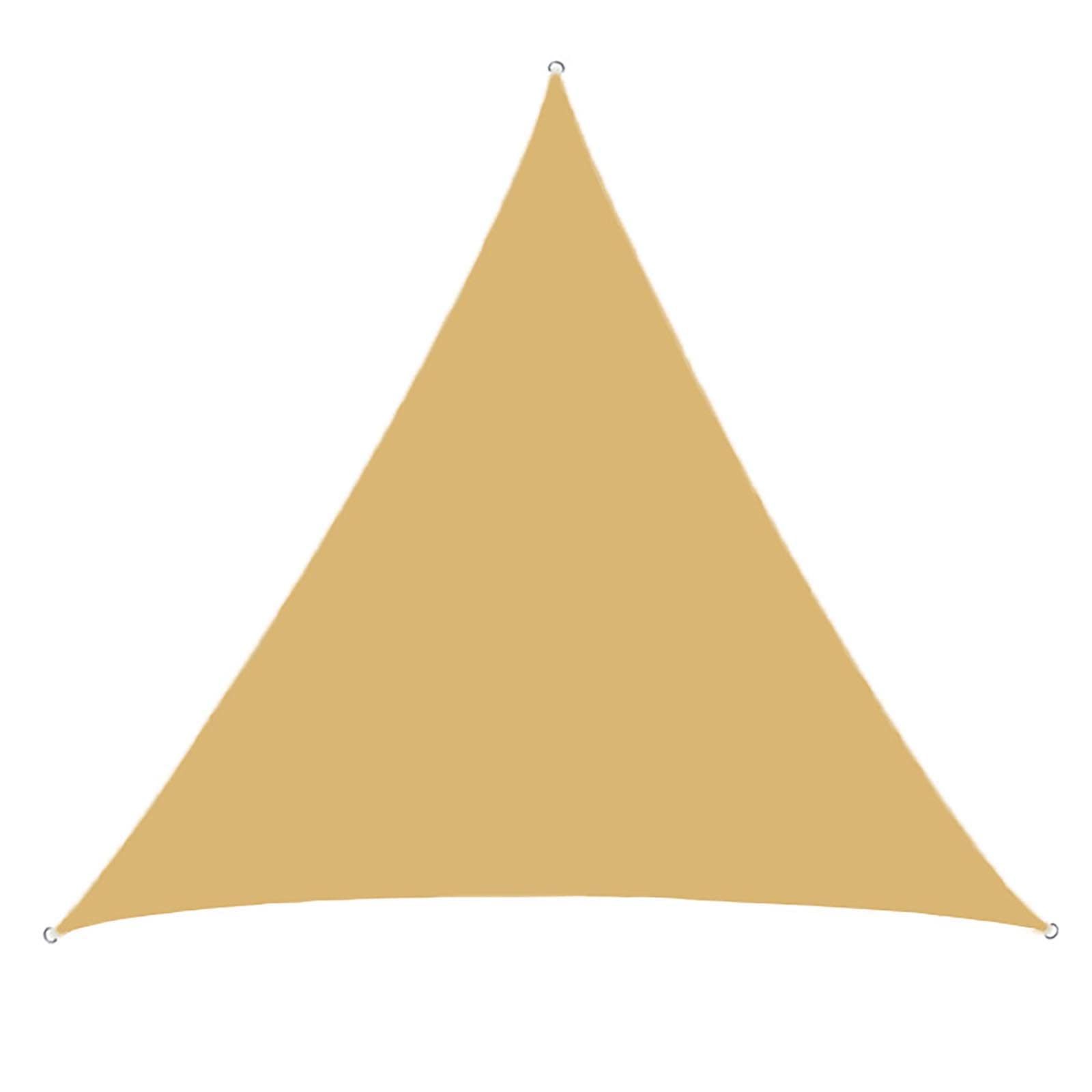 Voile d'ombrage triangle durable anti-chaleur pour grand jardin et patio 6x6x6m
