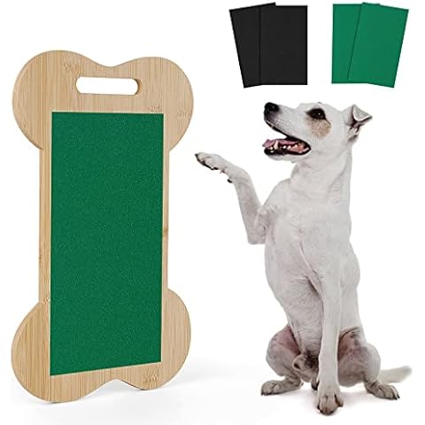 Flenpptly Dog Scratch Pad Board for Nails Two Grit Sandpapers Alternative to Clippers Stress-Free Care Dogs Cover
