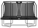 Salta Premium Black Pro - 400x260cm - TÜV geprüft - Schwarz - Outdoor Trampolin, Gartentrampolin, Rechteckig - Schwarz
