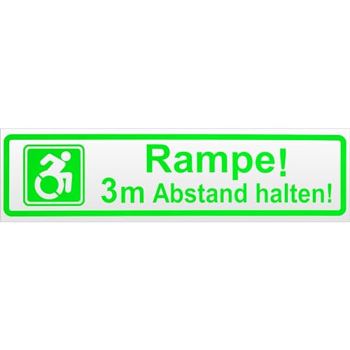 Kiwistar Magnetschild Rampe 30cm Neongrün maf0111-30cm-F69