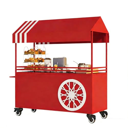 MATISUN Portable Vendor Cart for Desserts