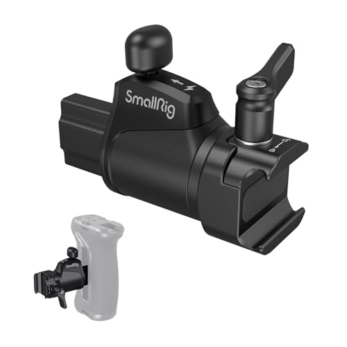 SMALLRIG Adaptateur Rotatif pour Poignée NATO, Pièce Universelle pour Gauche et Droite, Rotation Bidirectionnelle à 360° en Continu, Seulement 127 g, 15 kg Max. Charge - 4112