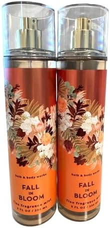 Bath & Body Works Fall in Bloom Fine Fragrance Body Mist Gift Set 8 oz Pack Lot of 2 (Fall in Bloom)