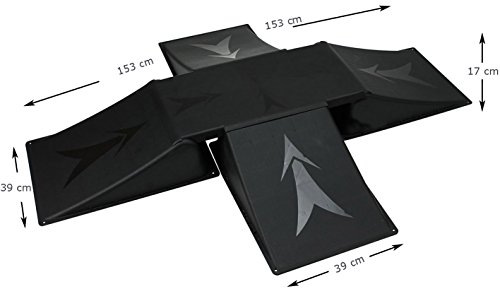 Skater Rampe Selltex 4-fach Rampenset für Skateboard und BMX