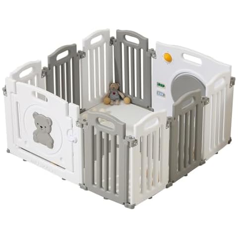 Millhouse Foldable Baby Playpen with Activity Panel Cover