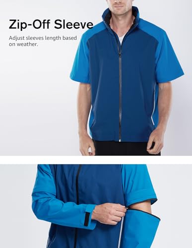 Image of fit space Waterproof Golf Rain Jacket for Men 20K Performance Lightweight Rain Jackets for All Sports