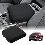 Center Console Cover Fits F150 2021-2024 2025 2026 Neoprene Armrest Box Protective Cover Center Console Middle Console Cover Accessories Bucket Seat Only