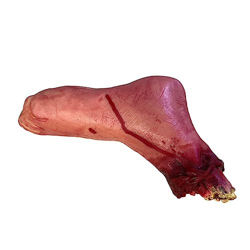 TOYANDONA 2 Piezas pie amputado removedor de pies Accesorios de Partes del Cuerpo Juguete Falso Halloween Toys decoración Halloween Accesorios sagrados para pies Rotos pie Roto con Sangre