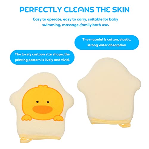 ibasenice 6 Peças De Banho De Algodão Para Bebê Luva De Banho Esponja De Banho Esponja Esfoliante Fa