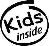Kids Inside Baby Children Vinyl Graphic Car Truck Windows Decor Decal Sticker - Die cut vinyl decal for windows, cars, trucks, tool boxes, laptops, MacBook - virtually any hard, smooth surface