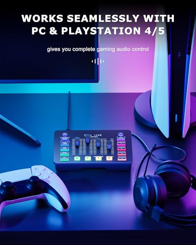 Interface audio pour PC et PS5 table de mixage streaming compatible micro XLR - 7