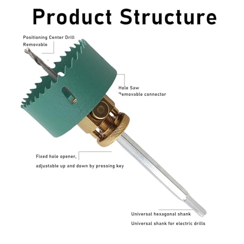 Kit Broca Sierra De 100mm Con Extensión Hexagonal miniatura 4