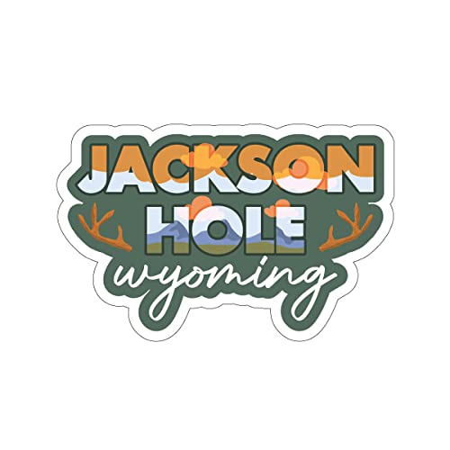 Jackson Hole Wyoming 3" Waterproof Vinyl Decal S562