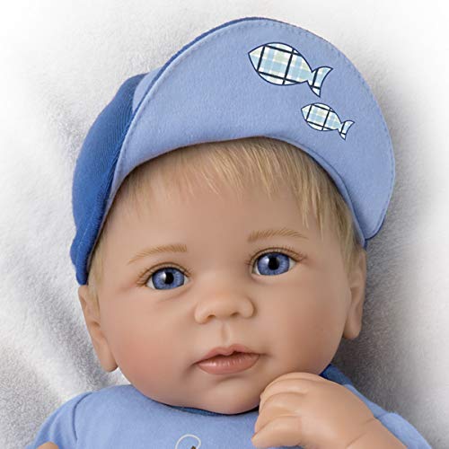 The Ashton-Drake Galleries So Truly Real I'm A Catch Baby Boy Doll #TOP22