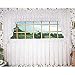 Ellis Curtain Jessica Sheer Tailored Tier Curtains, 54 by 24-Inch, White
