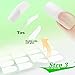 enForten 10 Pack Total 200pcs False Nail Art Patch False Nail Sticker for Manicure