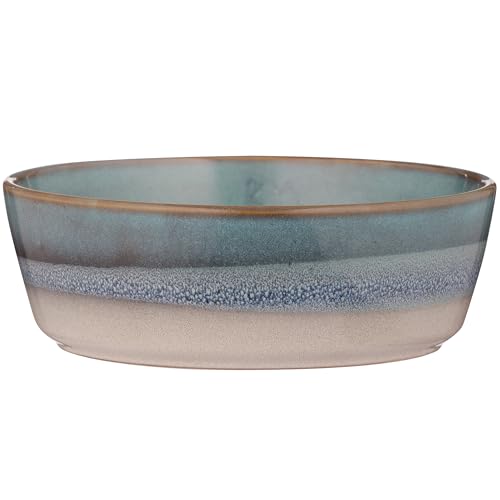 Mason Cash: Reactive Fade Pet Bowl - 7.9", 44oz - Multi Glaze, Dog Food-Water Dish, Ceramic Stoneware, Microwave-Dishwasher Safe, Feeding-Hydration by Mason Cash - Used condition - US$24.46