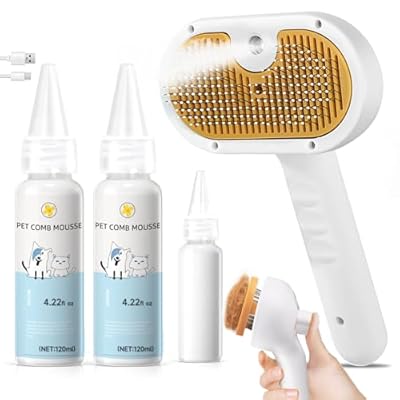 Cat Steam Brush, Pet Steam Brush for Cat Dog, ...