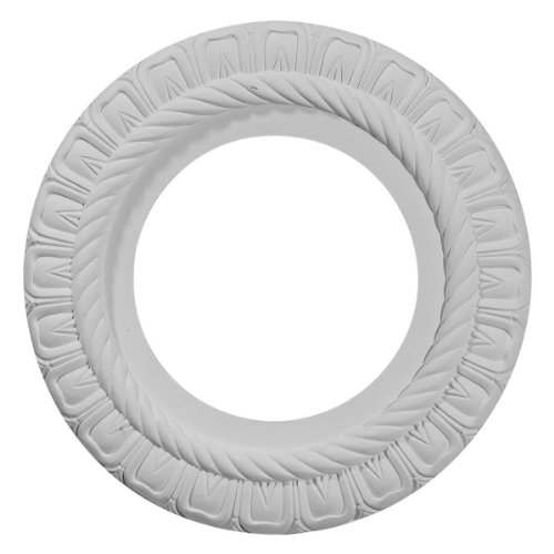 Ekena Millwork CM10CLWAS Claremont Ceiling Medallion, 10 5/8"OD x 5 3/4"ID x 1/2"P, Hand-Painted Walnut