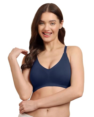 Image of Tweens Cotton Padded Bonded Bra for Women | Full Coverage Wire-Free Bra | Seamless No-Dig Comfort | Breathable Cotton | Elastic-Free Bottom Band & Side Wings | Pack of 1