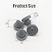 100 Pcs Rubber Door Silencer, Metal Door Anti Collision Silencer Heavy Duty Rubber Hinge Outlet Door Silencer 1/2 Inch Diameter for Metal Frame