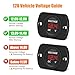 Linkstyle 2 PCS DC Volt Meter 12V, Battery Voltage Gauge 12V, Digital Voltage Meter 12 Volt, Waterproof LED Voltmeter Gauge, Panel Mount Voltmeter for Car Boat Marine Motorcycle Truck RV ATV UTV