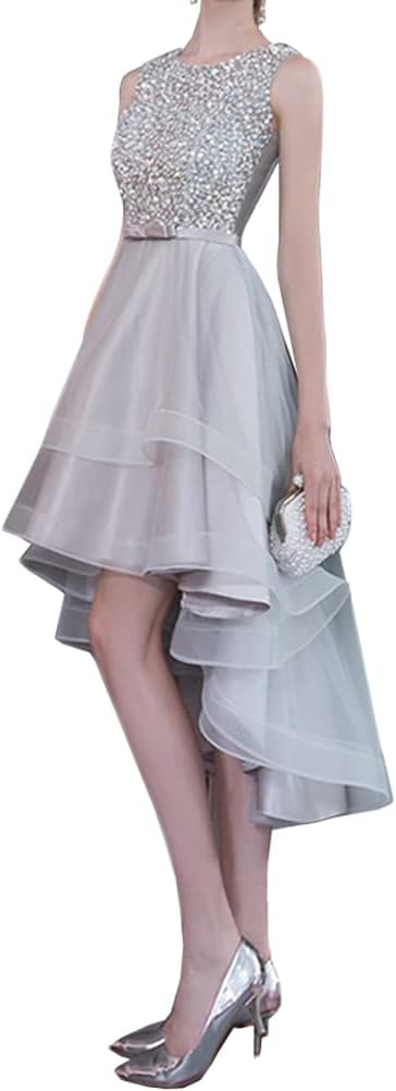 [JINZUOMA] レディース ドレス ワンピース イブニングドレス ミドル丈ドレス チュールワンピース フォーマルワンピース ク