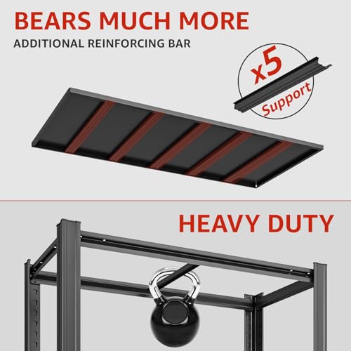 Image of Garage Shelving Heavy Duty Storage Shelves 3000 LBS Adjustable Metal Shelving Uints and Storage for Garage,Warehouse,School,Commercial,Business, (LJ-3-6-T3)