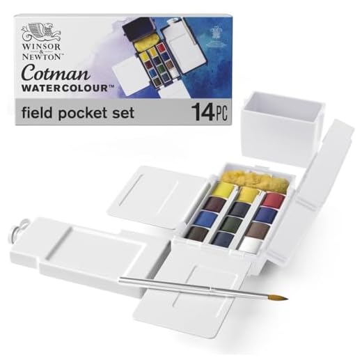 Winsor & Newton Cotman - Set de acuarela con 12 pastillas, multicolor