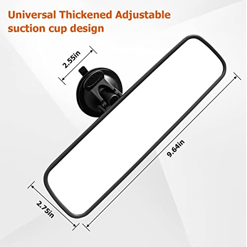 Aukepo AUKEPO-VIEW 9.8'' Car Rear View Mirror With Suction Cup, Anti Glare Adjustable Auto Interior Rearview Mirror thumb #1