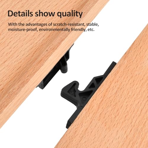 Gudalea 4 Stück Schranktürverriegelung, Türöffner zum Aufdrücken, Wohnmobil Schubladenverriegelungen mit 16 Schrauben, für Küchen Kleiderschränke und Wohnmöbel (Schwarz)