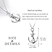 LUHE Anchor Necklace Sterling Silver Anchor Schmuck Sailor Necklace for Women