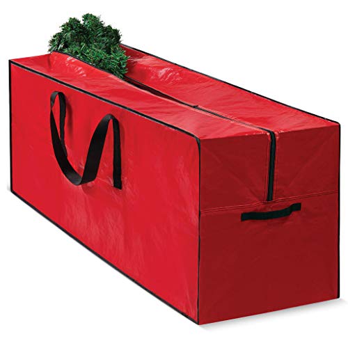 christmas tree bag for christmas tree storage bag - Xmas tree bag fits 8 FT Artificial dissembled tree - Heavy Duty christmas tree tote, Reinforced Handles - christmas tree storage tote is Waterproof