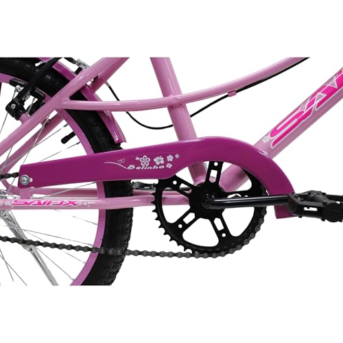 Saidx Bike, Bicicleta Belinha Feminina, Aro 20 em Alumínio, Freios V-Brake Dianteiro e Traseiro, Qua